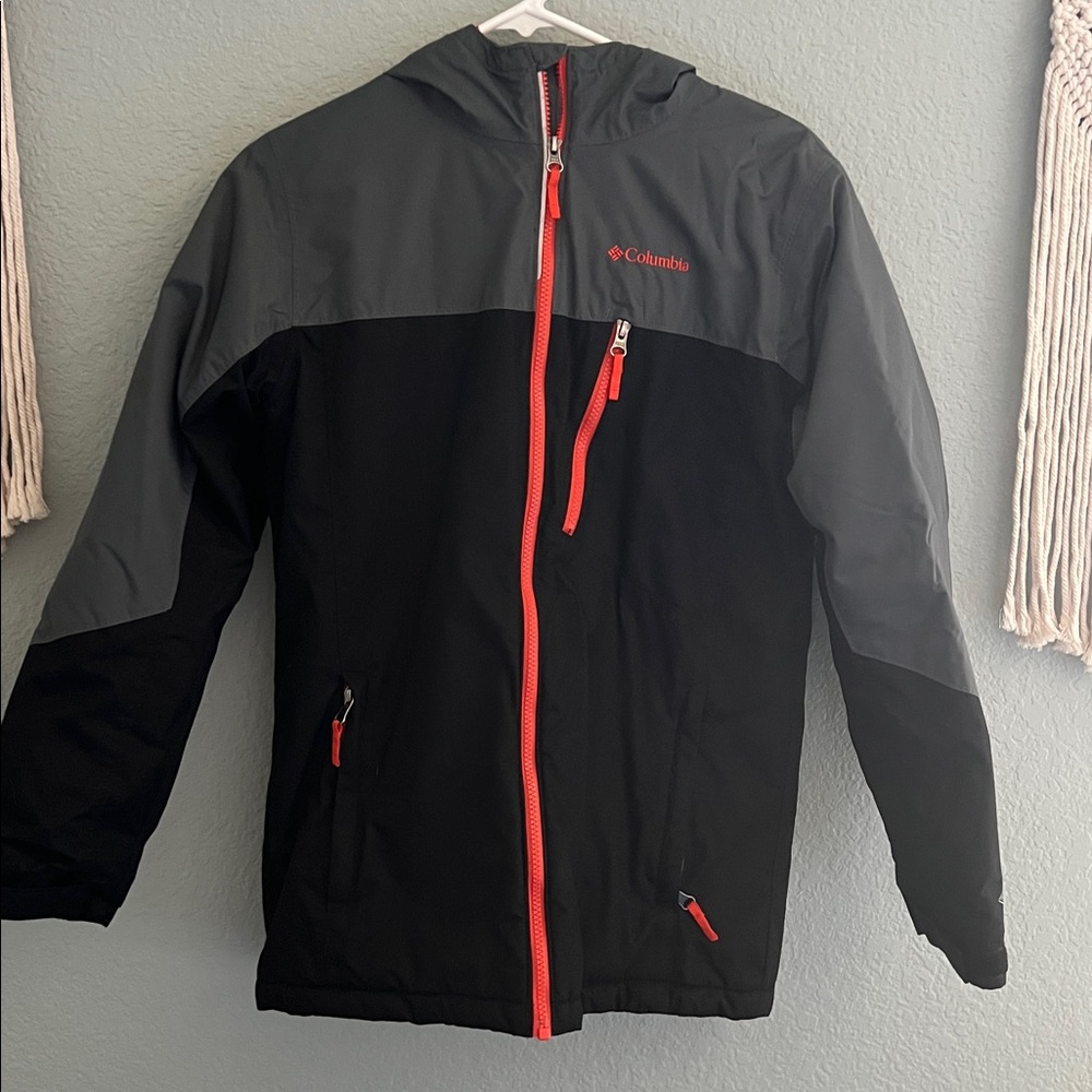 Columbia Two-Tone Jacket with Orange Zipper